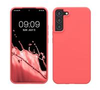 kwmobile Housse Compatible avec Samsung Galaxy S22 Plus Coque - Housse de téléphone Protection Souple en TPU Silicone - Corail Fluo