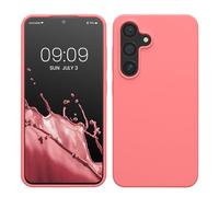 kwmobile Housse Compatible avec Samsung Galaxy S24 Coque - Housse de téléphone Protection Souple en TPU Silicone - Corail Pastel