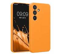 kwmobile Housse Compatible avec Samsung Galaxy S24 Coque - Housse de téléphone Protection Souple en TPU Silicone - Orange fruitée