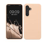 kwmobile Housse Compatible avec Samsung Galaxy S24 FE Coque - Housse de téléphone Protection Souple en TPU Silicone - pêche Pastel