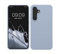 kwmobile Housse Compatible avec Samsung Galaxy S24 FE Coque - Housse de téléphone Protection Souple en TPU Silicone - Bleu Clair Mat