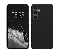 kwmobile Housse Compatible avec Samsung Galaxy S24 FE Coque - Housse de téléphone Protection Souple en Silicone - Noir