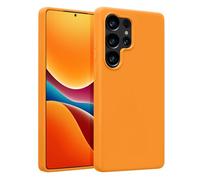 kwmobile Housse Compatible avec Samsung Galaxy S25 Ultra Coque - Housse de téléphone Protection Souple en TPU Silicone - Orange fruitée