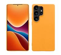 kwmobile Housse Compatible avec Samsung Galaxy S25 Ultra Coque - Housse de téléphone Protection Souple en Silicone - Orange fruitée
