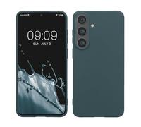 kwmobile Housse Compatible avec Samsung Galaxy S26 FE Coque - Housse de téléphone Protection Souple en Silicone - Ardoise foncée