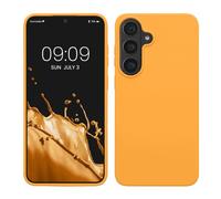 kwmobile Housse Compatible avec Samsung Galaxy S26 FE Coque - Housse de téléphone Protection Souple en TPU Silicone - Orange fruitée