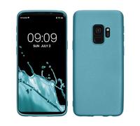 kwmobile Housse Compatible avec Samsung Galaxy S9 Coque - Housse de téléphone Protection Souple en TPU - Bleu métal