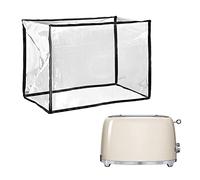 kwmobile Housse Compatible avec Smeg TSF01CREU Housse - Housse de Protection intégrale pour Grille-Pain - Transparent-Noir