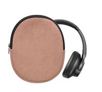 kwmobile Housse Compatible avec Soundcore Q20i Étui - Housse de Protection Souple en Néoprène et Velours pour Casque Audio 21 x 17 cm - Rose Ancien
