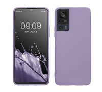 kwmobile Housse Compatible avec TCL 40 SE Coque - Housse de téléphone Protection Souple en Silicone - Violet Clair