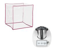 kwmobile Housse Compatible avec Thermomix TM5 / TM6 - Housse de Protection intégrale pour Robot de Cuisine en TPU - Transparent-Rose pâle