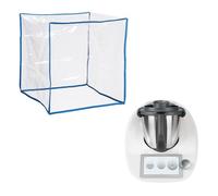 kwmobile Housse compatible avec Thermomix TM5 / TM6 - Housse de protection intégrale pour robot de cuisine en TPU - transparent-bleu clair