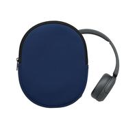 kwmobile Housse Compatible avec WH-CH520 / WH-CH510 / MDR-ZX110 étui - Housse de Protection Souple en néoprène pour Casque Audio 22,5 x 17 cm - Bleu foncé