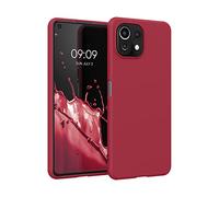 kwmobile Housse Compatible avec Xiaomi 11 Lite (5G) NE/Mi 11 Lite (5G) Coque - Housse de téléphone Protection Souple en Silicone - Sweet Cherry