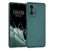 kwmobile Housse Compatible avec Xiaomi 11T / 11T Pro Coque - Housse de téléphone Protection Souple en TPU - pétrole métallique