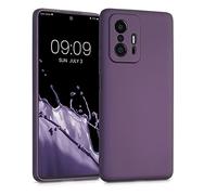 kwmobile Housse Compatible avec Xiaomi 11T / 11T Pro Coque - Housse de téléphone Protection Souple en TPU - Bordeaux métallique