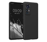 kwmobile Housse Compatible avec Xiaomi 12 / 12X Coque - Housse de téléphone en TPU avec Protection Appareil Photo - Noir Mat