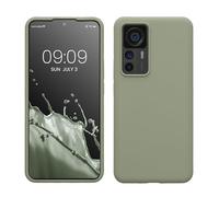 kwmobile Housse Compatible avec Xiaomi 12T / 12T Pro Coque - Housse de téléphone Protection Souple en TPU Silicone - Vert Gris