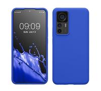 kwmobile Housse Compatible avec Xiaomi 12T / 12T Pro Coque - Housse de téléphone Protection Souple en TPU Silicone - Bleu Baltique