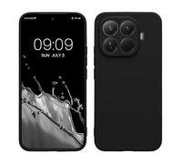 kwmobile Housse Compatible avec Xiaomi 15T Pro Coque - Housse de téléphone en TPU avec Protection Appareil Photo - Noir Mat