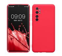 kwmobile Housse Compatible avec Xiaomi Mi Note 10 Lite Coque - Housse de téléphone en TPU avec Protection Appareil Photo - Rose Fluo