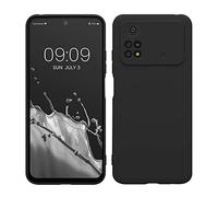 kwmobile Housse Compatible avec Xiaomi Poco M4 Pro Coque - Housse de téléphone en TPU avec Protection Appareil Photo - Noir Mat