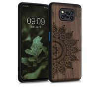 kwmobile Housse Compatible avec Xiaomi Poco X3 NFC/Poco X3 Pro Coque - Étui de Protection Rigide Antichoc avec Cadre en TPU - Brun foncé