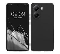 kwmobile Housse Compatible avec Xiaomi Poco X7 Pro 5G Coque - Housse de téléphone en TPU avec Protection Appareil Photo - Noir Mat