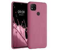 kwmobile Housse Compatible avec Xiaomi Redmi 9C Coque - Housse de téléphone Protection Souple en Silicone - Rose foncé