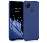 kwmobile Housse Compatible avec Xiaomi Redmi 9C Coque - Housse de téléphone Protection Souple en TPU - Bleu métallique
