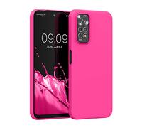 kwmobile Housse Compatible avec Xiaomi Redmi Note 11 / Note 11S Coque - Housse de téléphone Protection Souple en Silicone - Rose Fluo