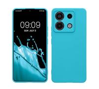 kwmobile Housse Compatible avec Xiaomi Redmi Note 13 Pro 5G / Poco X6 5G Coque - Housse de téléphone en TPU avec Protection Appareil Photo - Cool Glacier