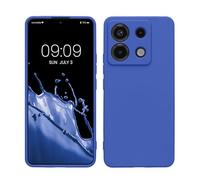kwmobile Housse Compatible avec Xiaomi Redmi Note 13 Pro 5G / Poco X6 5G Coque - Housse de téléphone en TPU avec Protection Appareil Photo - Bleu Baltique