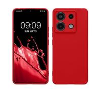 kwmobile Housse Compatible avec Xiaomi Redmi Note 13 Pro 5G / Poco X6 5G Coque - Housse de téléphone en TPU avec Protection Appareil Photo - Sweet Cherry