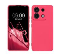 kwmobile Housse Compatible avec Xiaomi Redmi Note 13 Pro 5G / Poco X6 5G Coque - Housse de téléphone en TPU avec Protection Appareil Photo - Rose Fluo