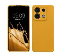 kwmobile Housse Compatible avec Xiaomi Redmi Note 13 Pro 5G / Poco X6 5G Coque - Housse de téléphone en TPU avec Protection Appareil Photo - Miel