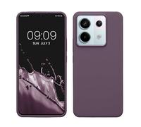 kwmobile Housse Compatible avec Xiaomi Redmi Note 13 Pro 5G / Poco X6 5G Coque - Housse de téléphone Protection Souple en TPU Silicone - Iris pâle
