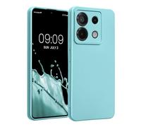 kwmobile Housse Compatible avec Xiaomi Redmi Note 13 Pro 5G / Poco X6 5G Coque - Housse de téléphone Protection Souple en TPU - Vert Menthe métallique
