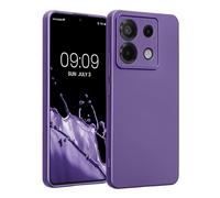 kwmobile Housse Compatible avec Xiaomi Redmi Note 13 Pro 5G / Poco X6 5G Coque - Housse de téléphone Protection Souple en TPU - Bleu Violet métallique