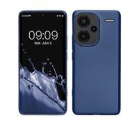 kwmobile Housse Compatible avec Xiaomi Redmi Note 13 Pro+ 5G / Redmi Note 13 Pro Plus 5G Coque - Housse de téléphone Protection Souple en TPU - Bleu métallique