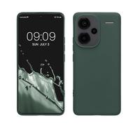 kwmobile Housse Compatible avec Xiaomi Redmi Note 13 Pro+ 5G / Redmi Note 13 Pro Plus 5G Coque - Housse de téléphone Protection Souple en Silicone - Vert Mousse