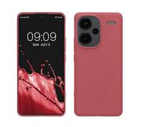 kwmobile Housse Compatible avec Xiaomi Redmi Note 13 Pro+ 5G / Redmi Note 13 Pro Plus 5G Coque - Housse de téléphone Protection Souple en Silicone - Rose foncé