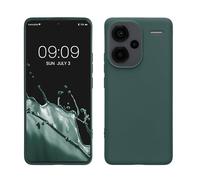 kwmobile Housse Compatible avec Xiaomi Redmi Note 13 Pro+ 5G / Redmi Note 13 Pro Plus 5G Coque - Housse de téléphone Protection Souple en Silicone - Bleu Vert