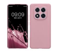 kwmobile Housse Compatible avec Xiaomi Redmi Note 14 Pro 5G / Poco X7 Coque - Housse de téléphone en TPU avec Protection Appareil Photo - Rose Ancien Mat
