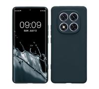 kwmobile Housse Compatible avec Xiaomi Redmi Note 14 Pro 5G / Poco X7 Coque - Housse de téléphone en TPU avec Protection Appareil Photo - Ardoise foncée