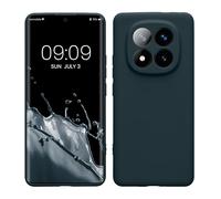 kwmobile Housse Compatible avec Xiaomi Redmi Note 14 Pro+ 5G / Redmi Note 14 Pro Plus 5G Coque - Housse de téléphone en TPU avec Protection Appareil Photo - Ardoise foncée