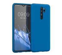 kwmobile Housse Compatible avec Xiaomi Redmi Note 8 Pro Coque - Housse de téléphone Protection Souple en Silicone - Bleu récif