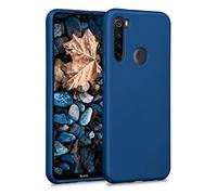 kwmobile Housse Compatible avec Xiaomi Redmi Note 8T Coque - Housse de téléphone Protection Souple en TPU - Bleu métallique