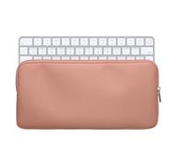kwmobile Housse de Protection Compatible avec Clavier Apple Magic Keyboard Étui - Sacoche pour Clavier sans Fil en Nylon - pêche Pastel