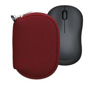 kwmobile Housse de Protection Compatible avec Souris Logitech M220 Silent / M235 / M185 - Sacoche pour Souris sans Fil en néoprène Bordeaux